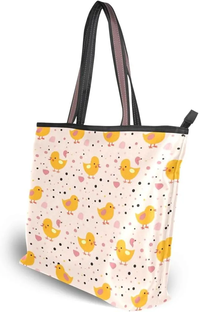 senya Little Yellow Chick Shoulder Bags Large Handle Ladies Handbag