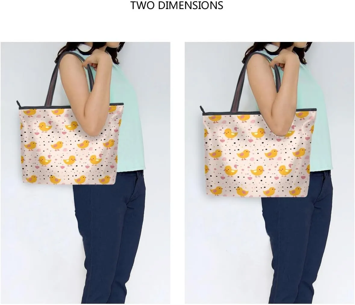 senya Little Yellow Chick Shoulder Bags Large Handle Ladies Handbag