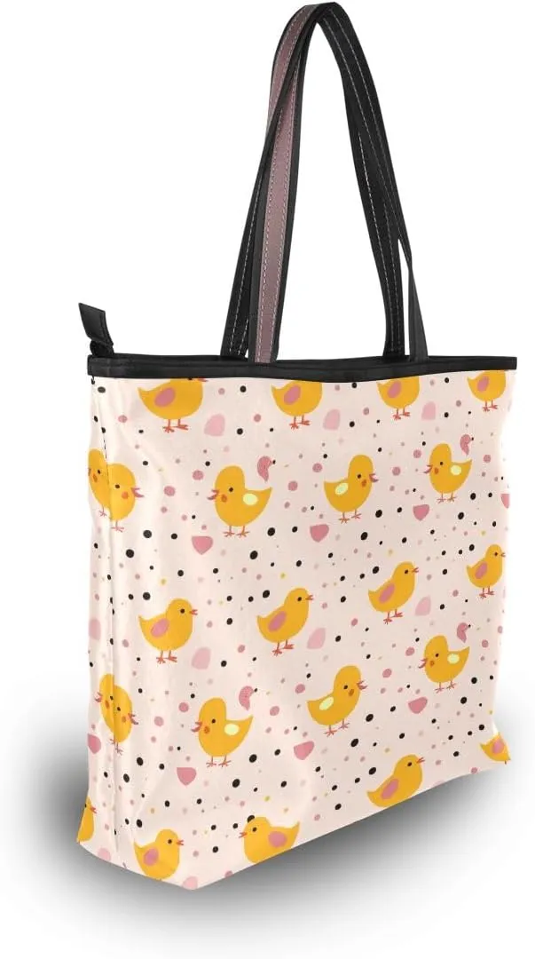 senya Little Yellow Chick Shoulder Bags Large Handle Ladies Handbag
