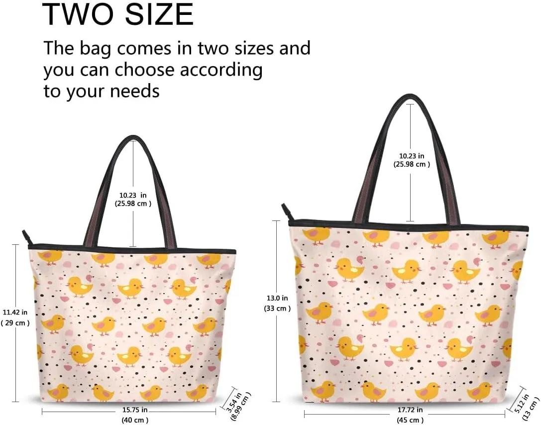 senya Little Yellow Chick Shoulder Bags Large Handle Ladies Handbag