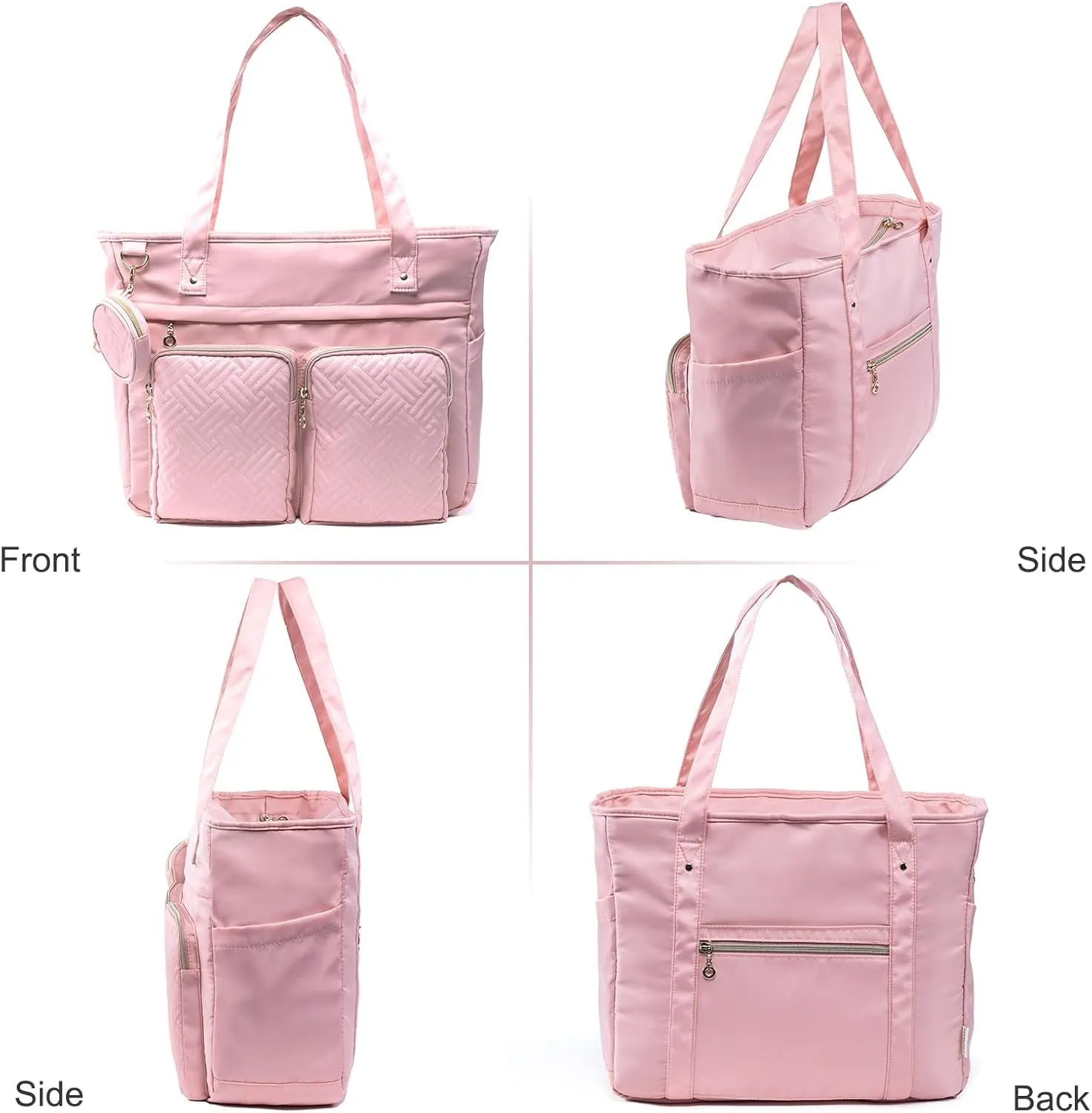 SFYBYHEART Teacher Tote Bags for Work Women, Large Teacher Bag with Laptop Compartment, Nursing Tote Bag, Utility Bag