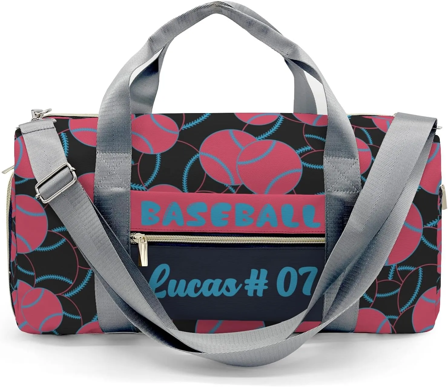 Shoe Bag Baseball Black Red Blue Travel Bags Duffel Bag Gym Dance Sport Perform Training for Teens Women Men