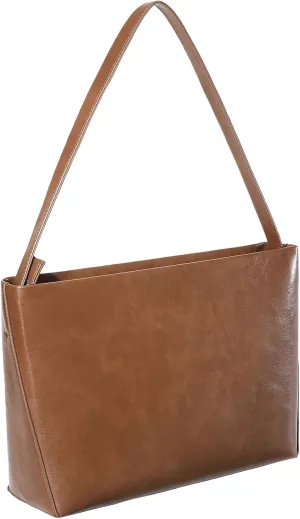 Shoulder Bags in Leather for Women Vintage Classic Elegance Zipped Medium Handbag Purse for All Occasions