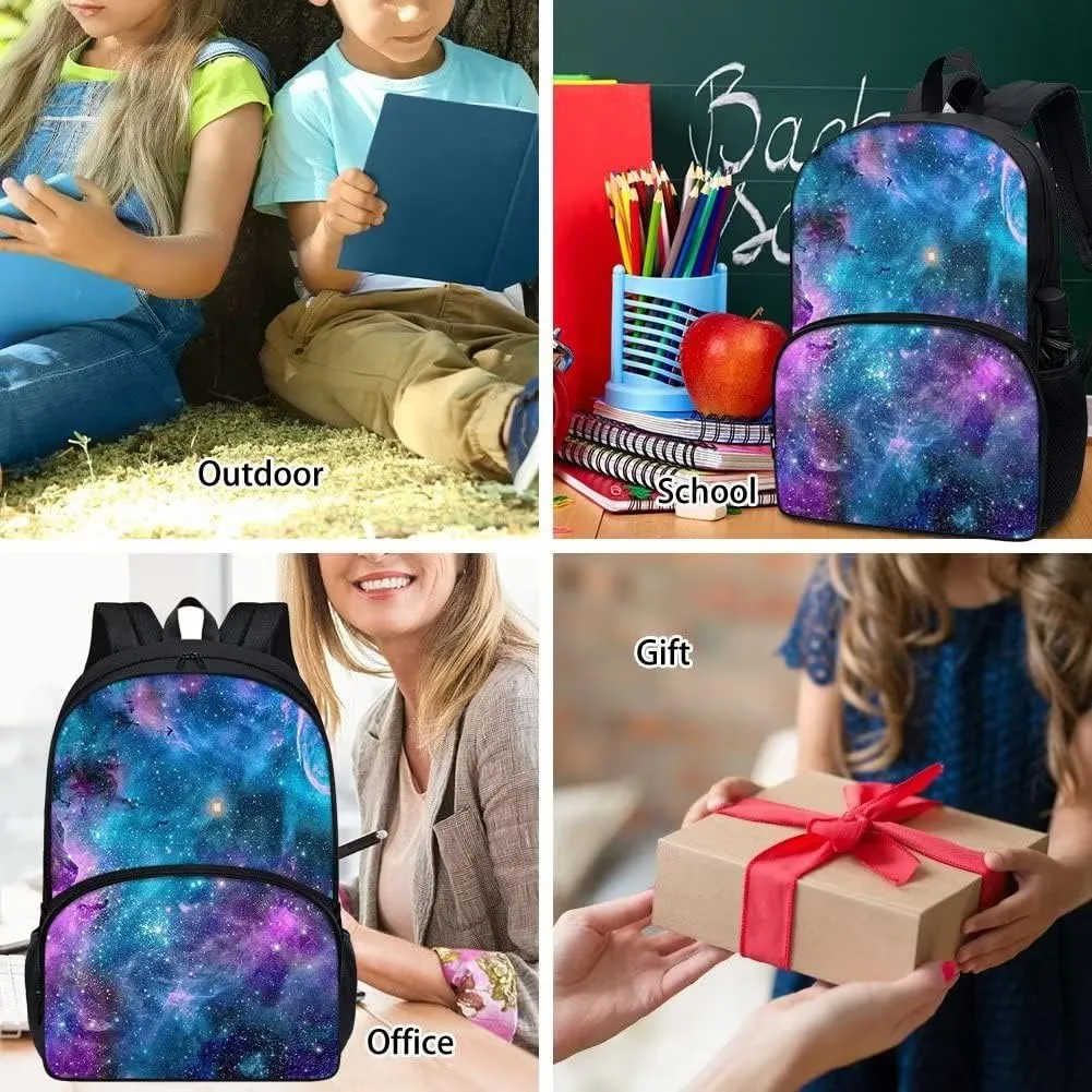 Showudesigns Aztec Horse School Bag and Lunch Bag Set for Boys Girls 17 Inch Backpack High Middle School Bookbag Pencil Case Small Lunch Box Stationery Organizer Bag Daypack