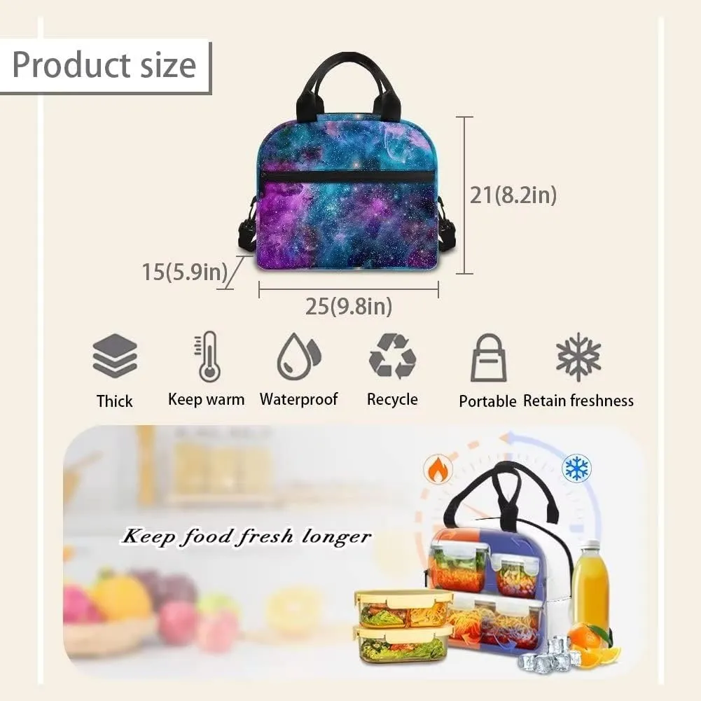 Showudesigns Aztec Horse School Bag and Lunch Bag Set for Boys Girls 17 Inch Backpack High Middle School Bookbag Pencil Case Small Lunch Box Stationery Organizer Bag Daypack