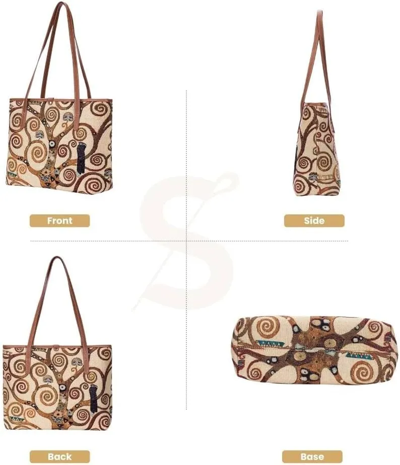Signare Tapestry Shoulder Bag Tote Bag for Women with Travel or Work Tote Bags for Women