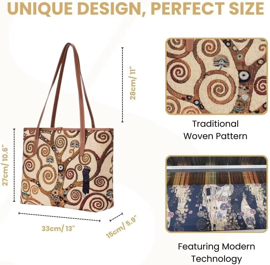 Signare Tapestry Shoulder Bag Tote Bag for Women with Travel or Work Tote Bags for Women