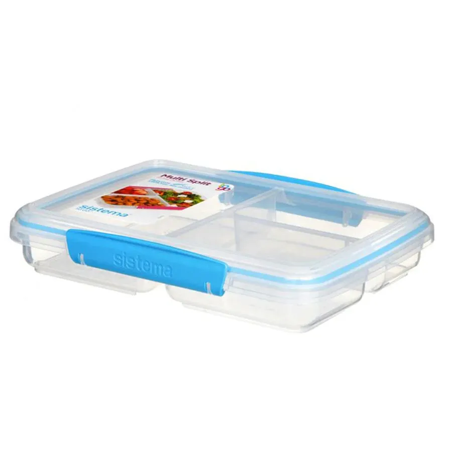 Sistema Multi-Split To Go Divided Food Container, 820ml - Available in Several Colors