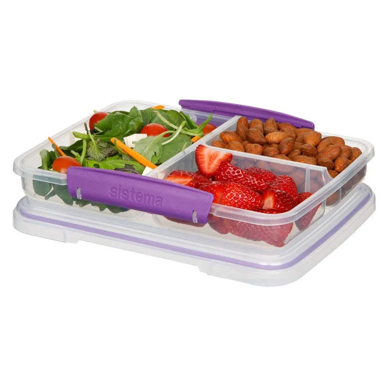 Sistema Multi-Split To Go Divided Food Container, 820ml - Available in Several Colors