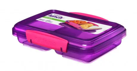 Sistema Small Split Lunch Divided Food Container, 350ml - Available in Several Colors