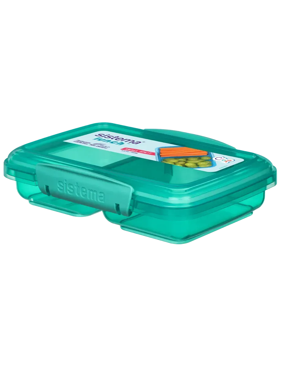 Sistema Small Split Lunch Divided Food Container, 350ml - Available in Several Colors