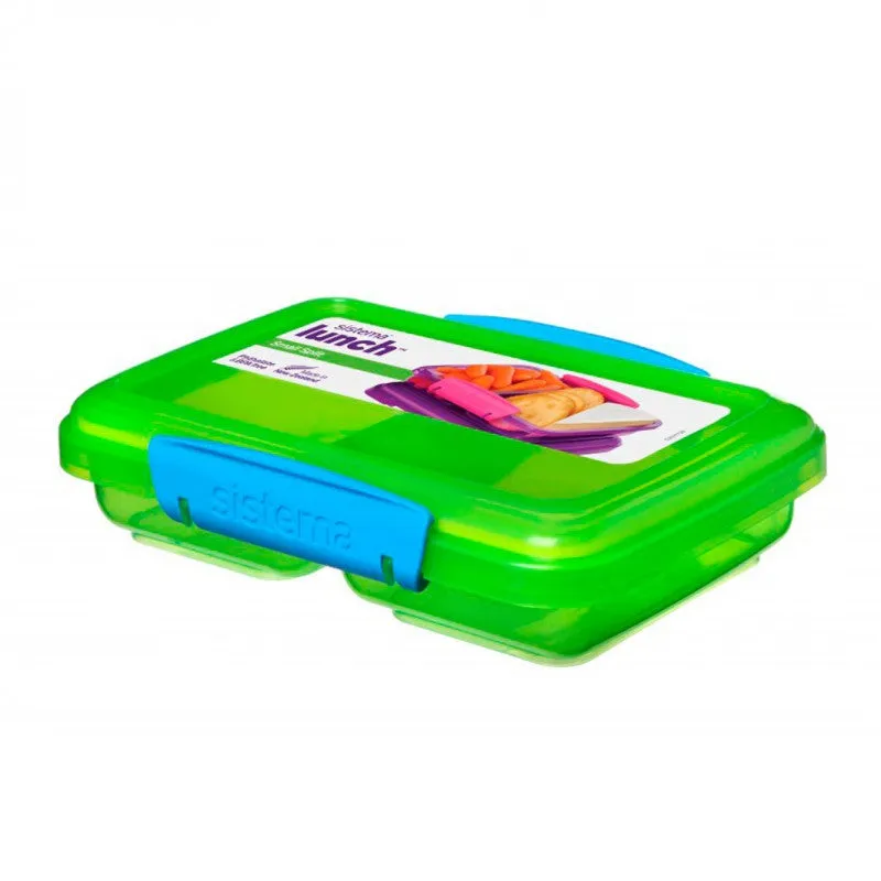 Sistema Small Split Lunch Divided Food Container, 350ml - Available in Several Colors