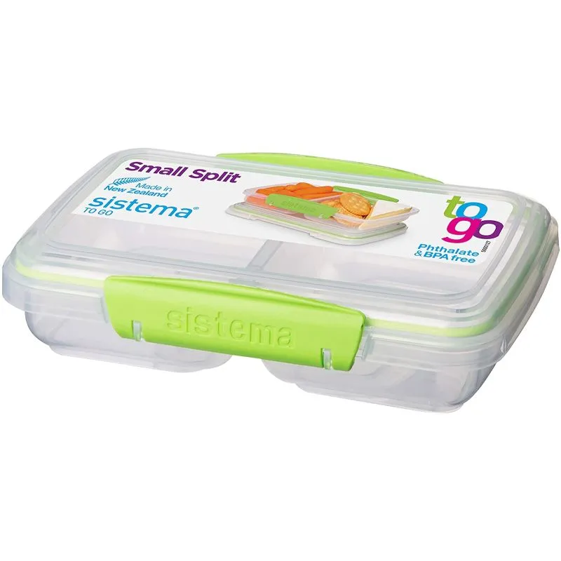 Sistema Small Split To Go Divided Food Container, 350ml - Available in Several Colors