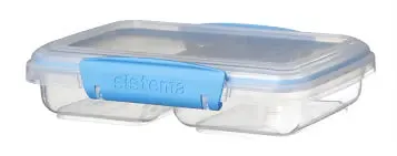 Sistema Small Split To Go Divided Food Container, 350ml - Available in Several Colors
