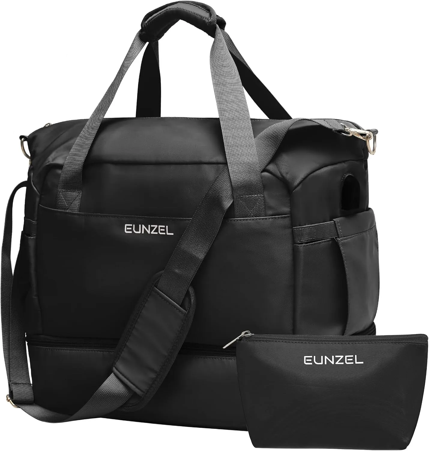 Small Gym Bag for Women, Travel Duffel Bag with Wet Pocket & Shoes Compartment Weekender Bag Tote Bag for Travel Workout