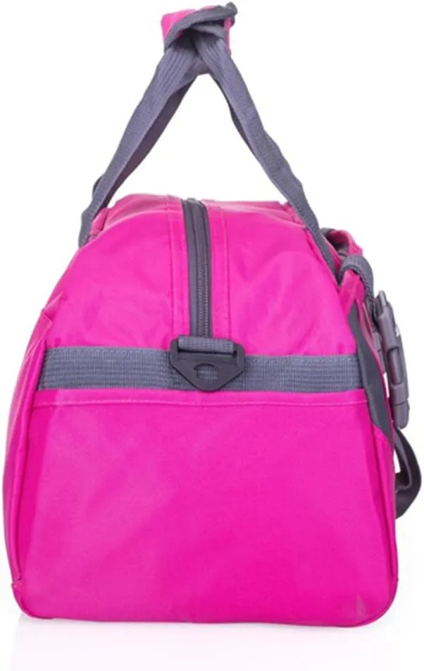 Small/Large Dance Duffle Bag For Girls Sport Gym Bags For Women Yoga Bag (rose and white, Large)