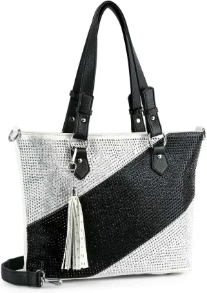 Sparkling Large Fashion Tote Bag Bags Leather for Women Extra Large