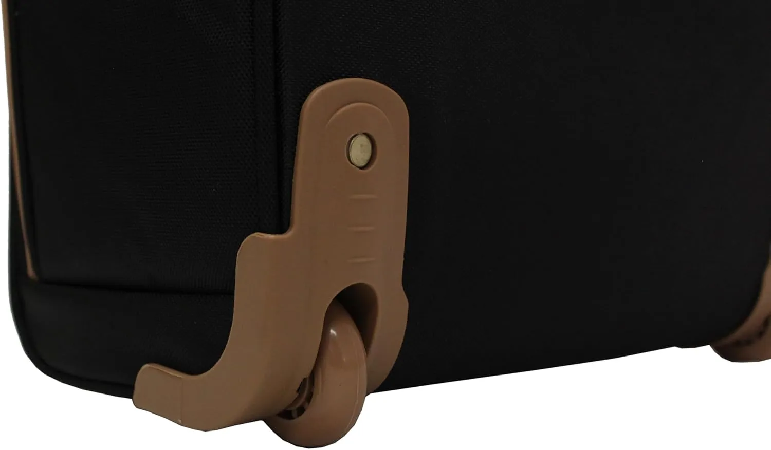 steve madden Designer 15 Inch Carry on Suitcase- Small Weekender Overnight Business Travel Luggage- Lightweight 2- Rolling Spinner Wheels Under Seat Bag for Women (Harlo Black)