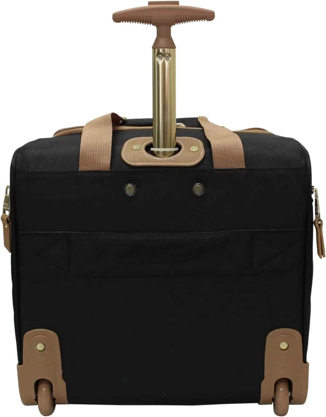 steve madden Designer 15 Inch Carry on Suitcase- Small Weekender Overnight Business Travel Luggage- Lightweight 2- Rolling Spinner Wheels Under Seat Bag for Women (Harlo Black)