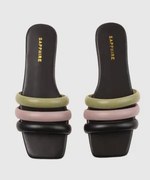 Strappy Square Toe Flats