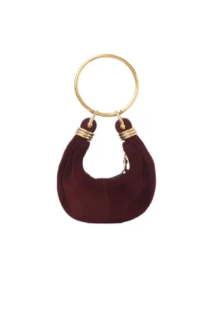 Suede Mini Bracelet Hobo Bag