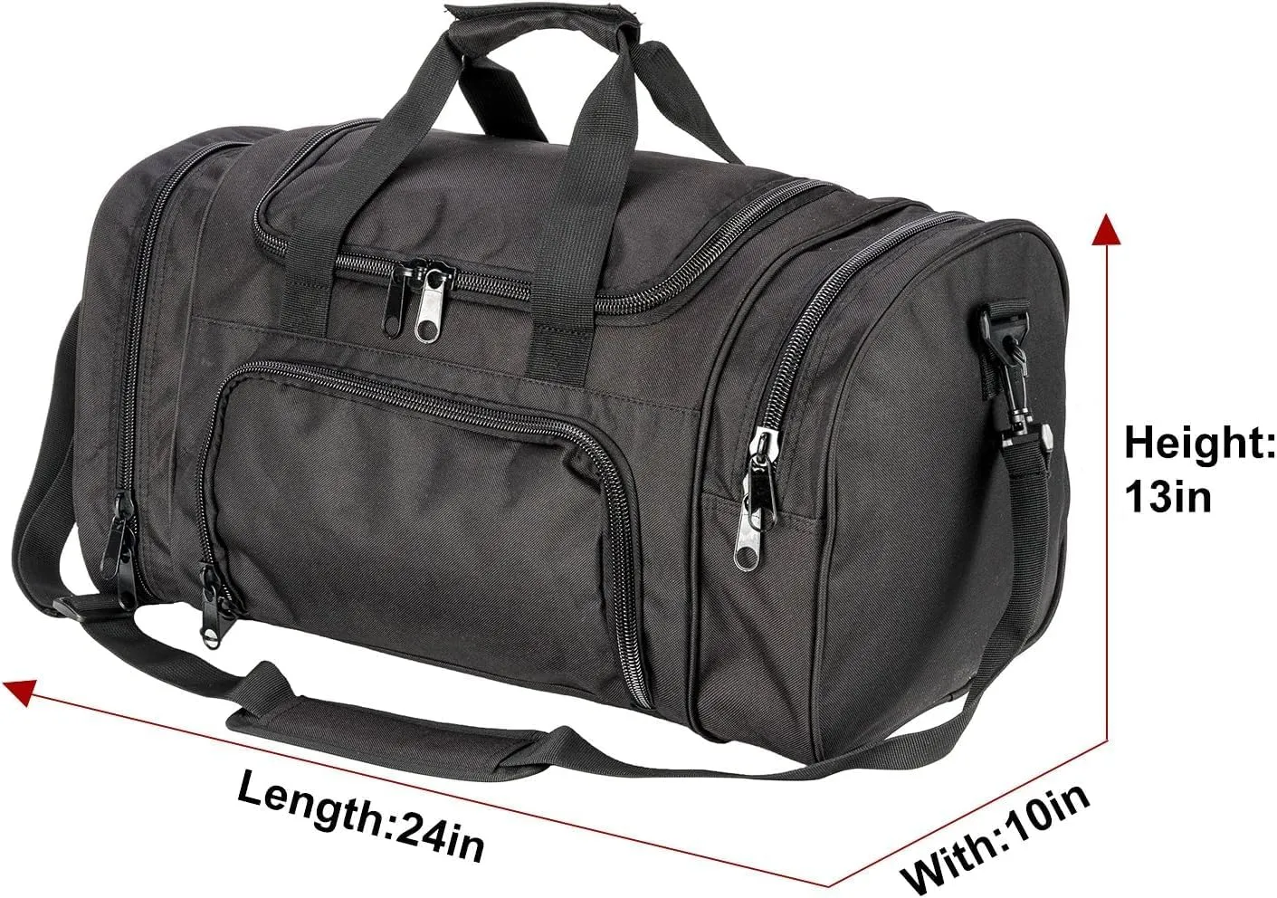 Tactical Travel Duffle Bag with Shoes Compartment Weekender Bags Carry On Overnight Bag For Men and Women Gym Sports Tote Pocket