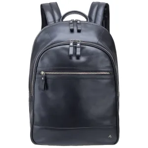 Tank - 13" Leather Laptop Backpack Black
