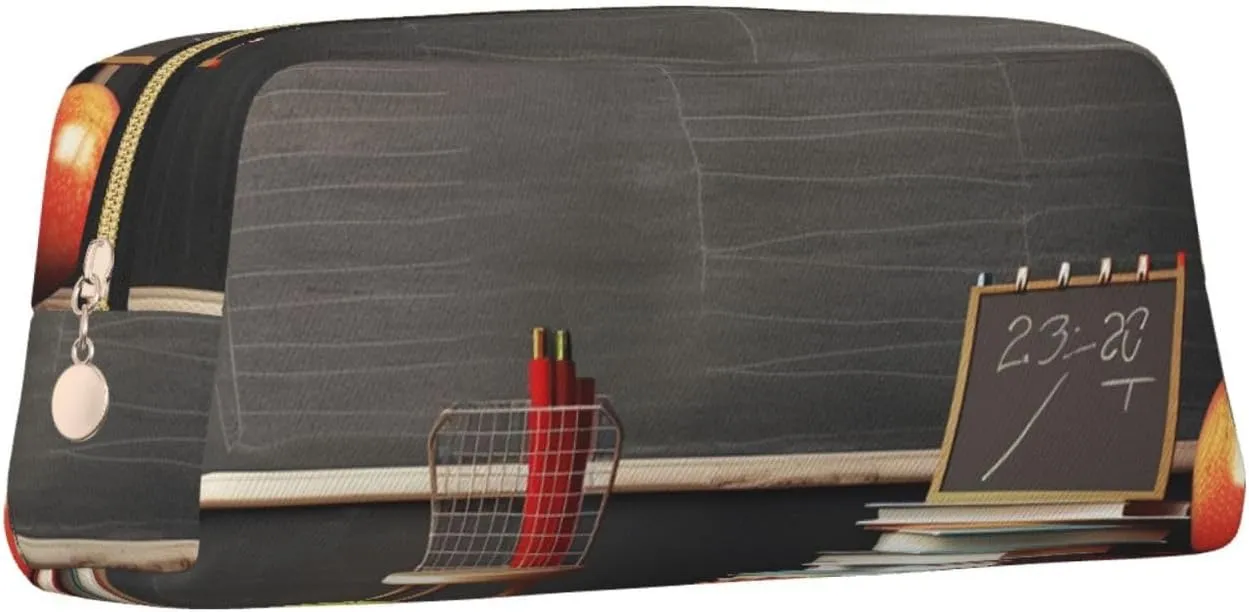 teacher classroom chalkboard Makeup Bag for Women Men Travel Toiletry Bag Aesthetic Purse Pouch Large Pencil Case