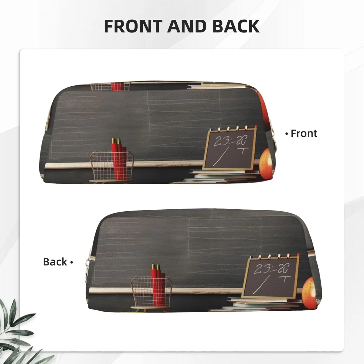 teacher classroom chalkboard Makeup Bag for Women Men Travel Toiletry Bag Aesthetic Purse Pouch Large Pencil Case