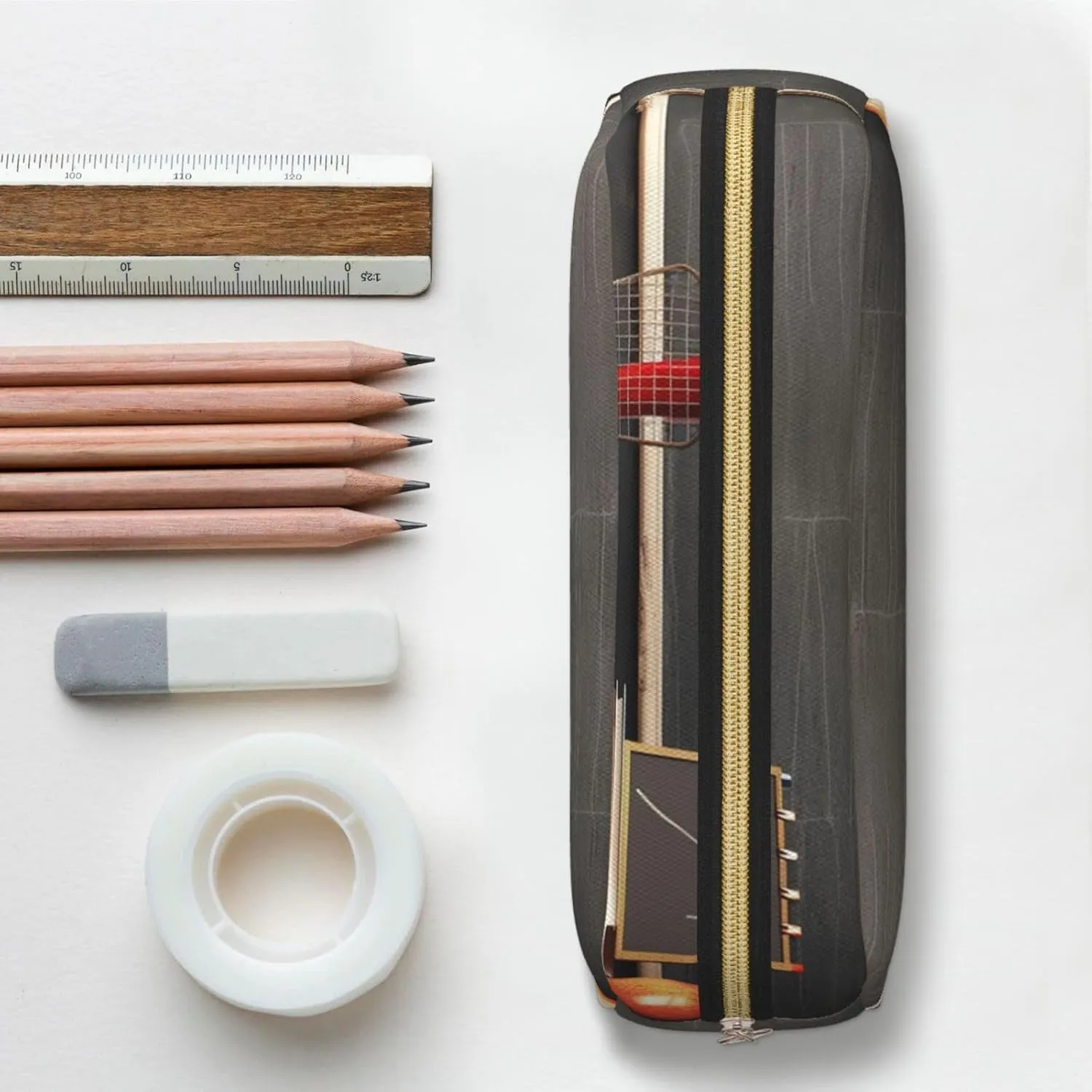 teacher classroom chalkboard Makeup Bag for Women Men Travel Toiletry Bag Aesthetic Purse Pouch Large Pencil Case
