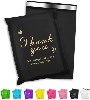 Thank You Poly Mailer - 10x13 Inch, 100 Pcs Waterproof & Tear-Resistant Shipping Bags for Clothing, Strong Self-Seal Mailing Bags, Cute Packaging for Small Business