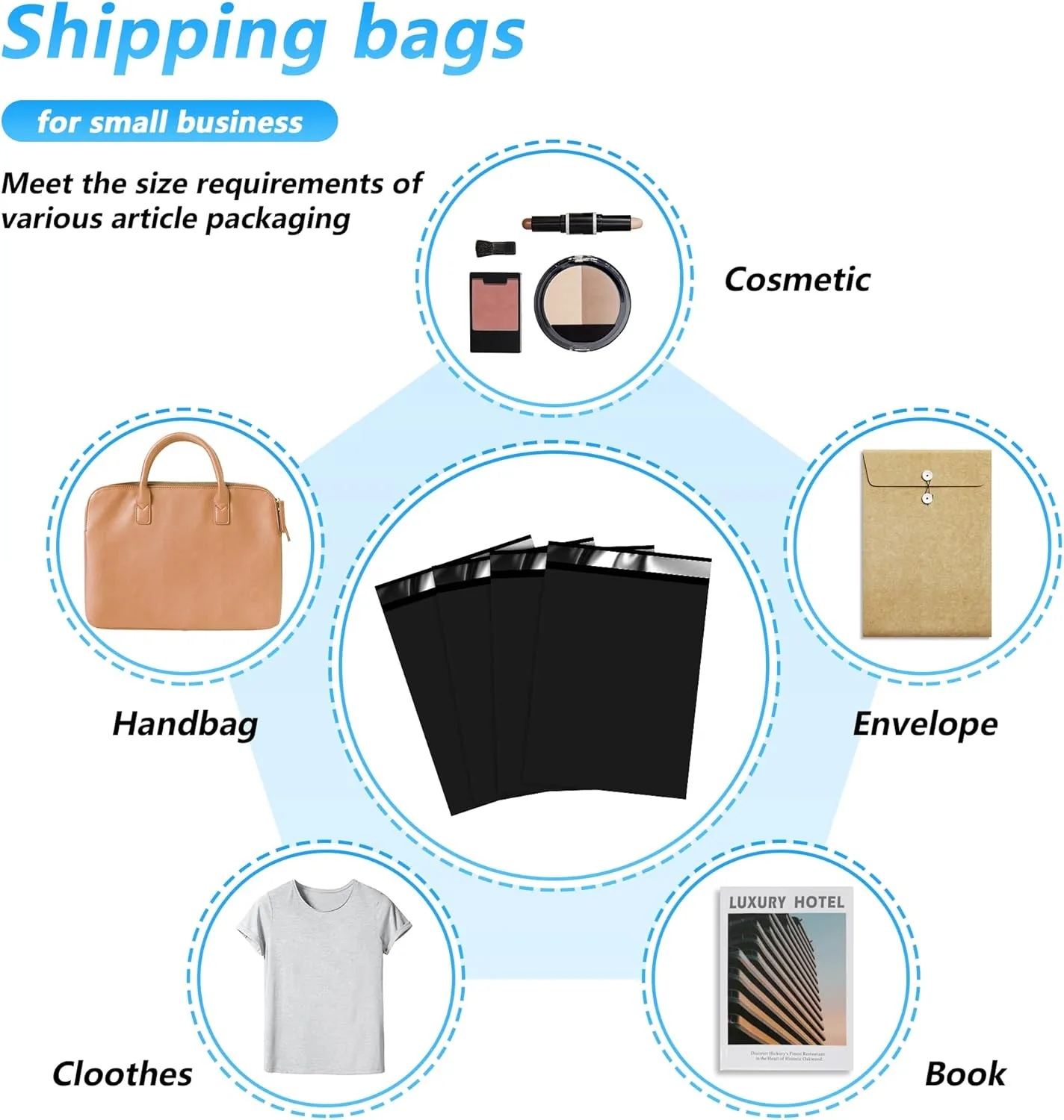 Thank You Poly Mailer - 10x13 Inch, 100 Pcs Waterproof & Tear-Resistant Shipping Bags for Clothing, Strong Self-Seal Mailing Bags, Cute Packaging for Small Business