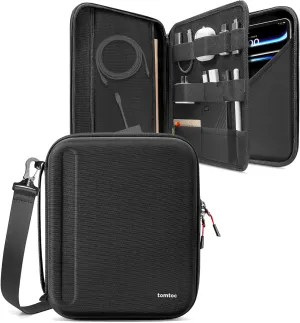 tomtoc Portfolio Shoulder Bag for 13 Inch iPad Pro M4 & 2025 iPad Air M3/M2 2024, 12.9-inch iPad Pro, Protective Case with Accessories Pocket, Carrying Storage for Pencil Pro/Adapter/Magic Keyboard