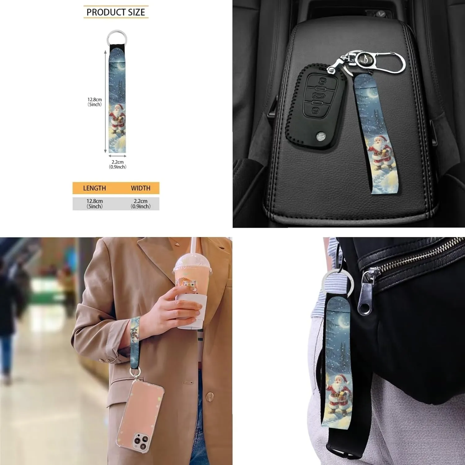 Tote Bags Set 3 Piece Shoulder Bag Saddle Bag Purses for Women Car Key Fob Cover Key Holder