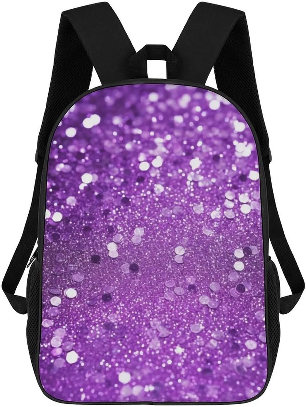 Travel Backpack for Men Women Daypack Sparkling Purple Glitter Laptop Backpack Computer Bag Business Work Bag for Work