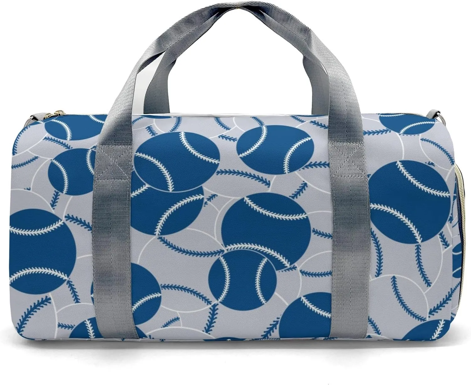 Travel Bag Baseball Blue Navy Grey Customized Duffel Bags Weekender Overnight Bag Personalized Gift