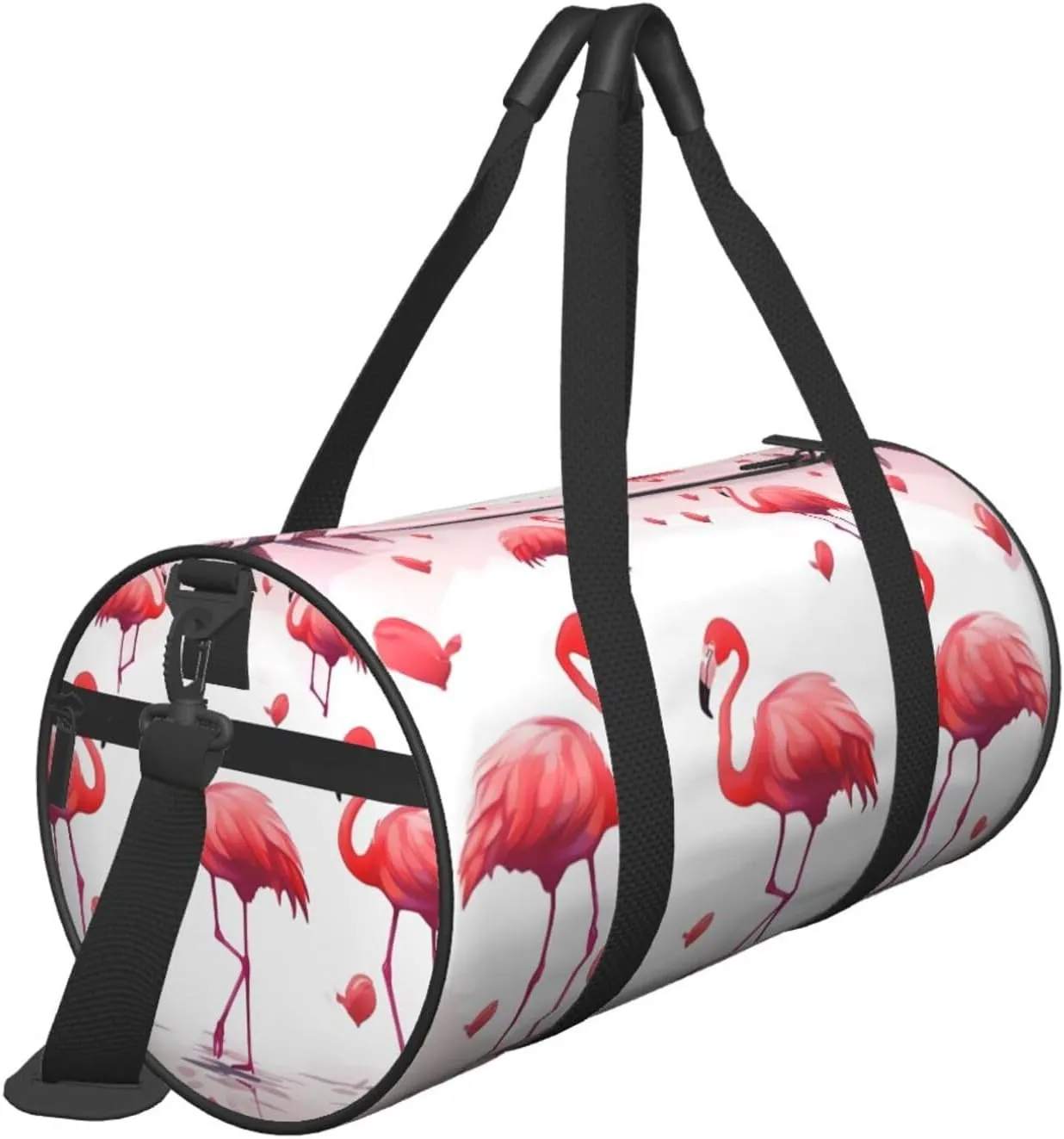 Travel Bag For Women,Lovely Flamingos Print Personal Item Duffle Bags,Weekend Travel Duffel Tote Bag,Travel Sport Gym Bag For Men,Airplane Travel Essentials For Flying