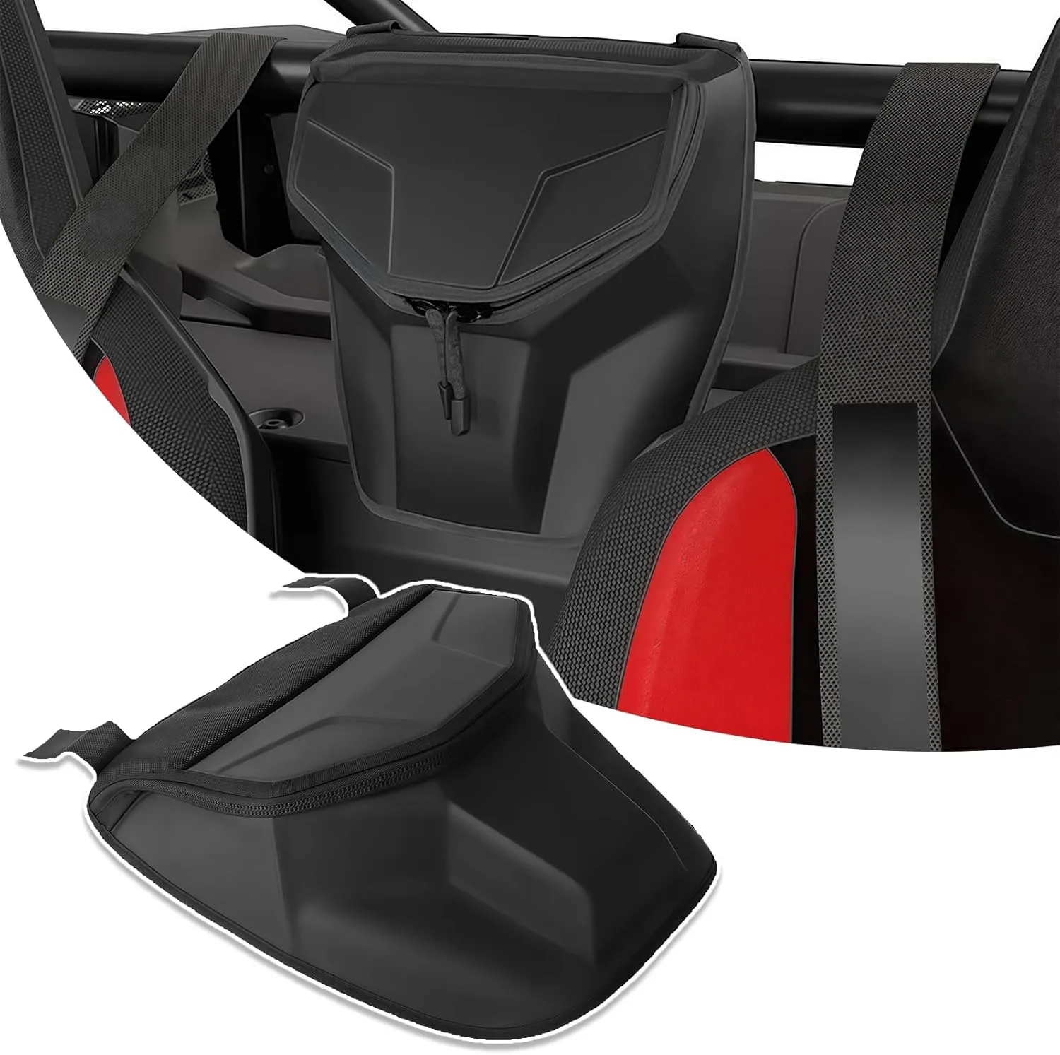 UTV Storage Bag Seats Center Shoulder Console Gear Bag Compatible with Polaris RZR XP 4 1000 Ultimate/Sport/Premium 2024-2025 Motorcycle