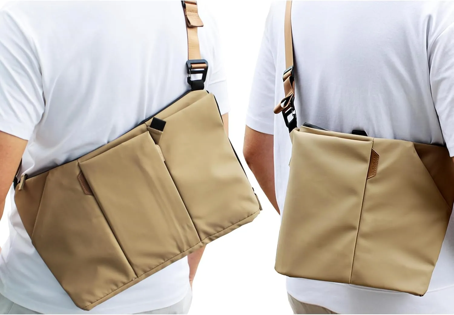 Vesty3.0 anti-theft 16 inch laptop messenger bag that transform into iPad size crossbody sling bag daypack