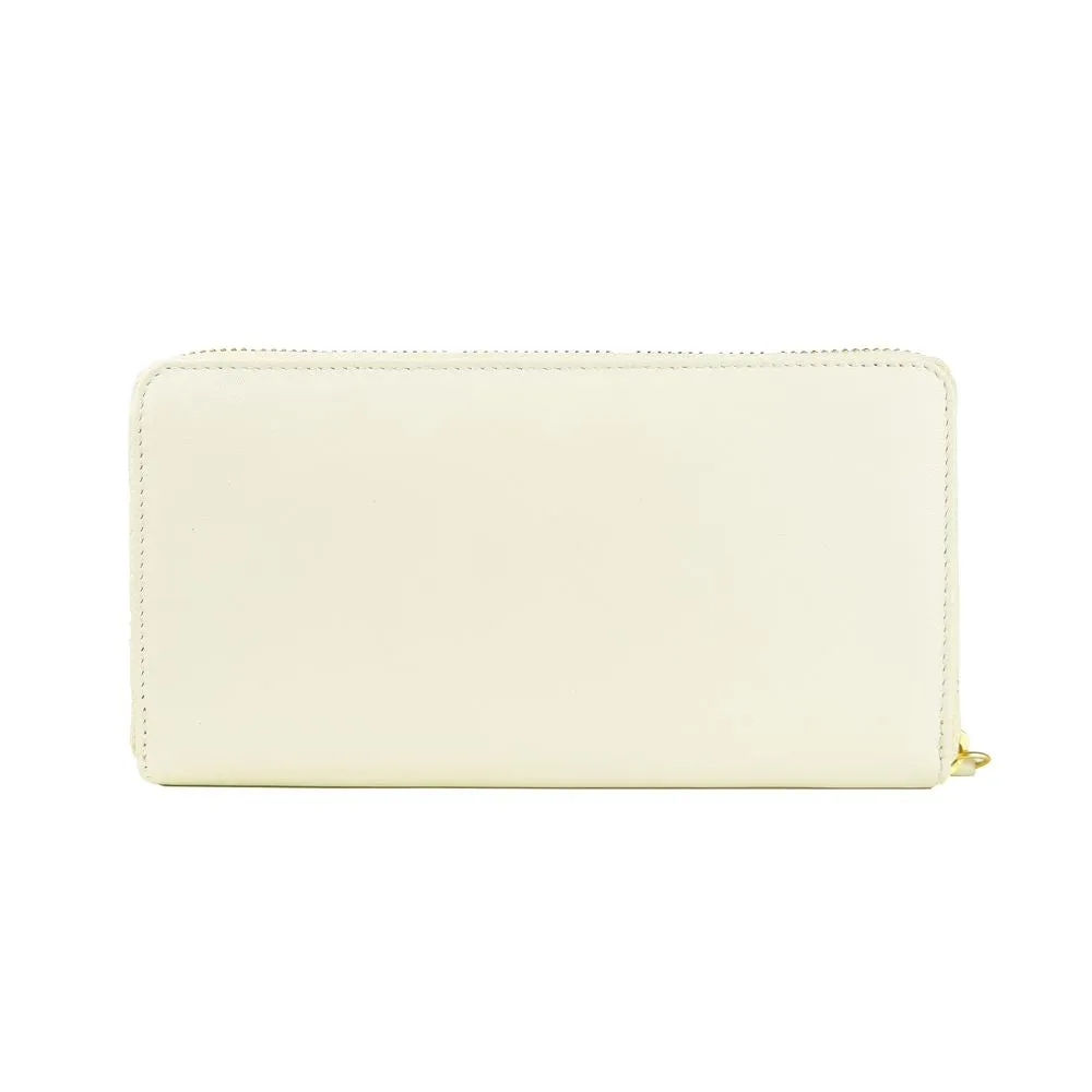 White Calfskin Women Wallet