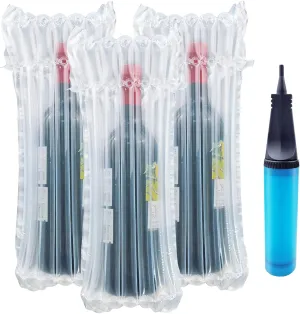 Wine Bottle Travel Protector Bags, Conilly 20 Packs Inflatable Air Column Packaging Bubble Bag with Free Inflator Pump, Reusable Wine Bottle Protector,Safe Choice for wine Transportation