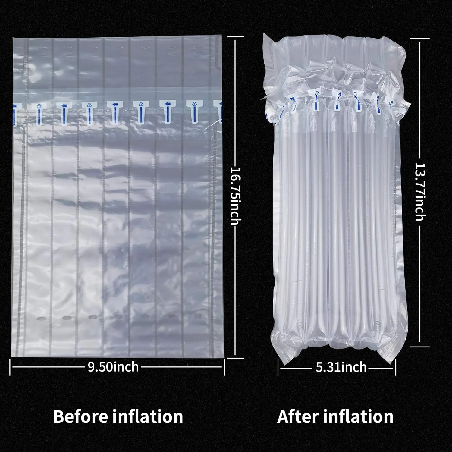 Wine Bottle Travel Protector Bags, Conilly 20 Packs Inflatable Air Column Packaging Bubble Bag with Free Inflator Pump, Reusable Wine Bottle Protector,Safe Choice for wine Transportation