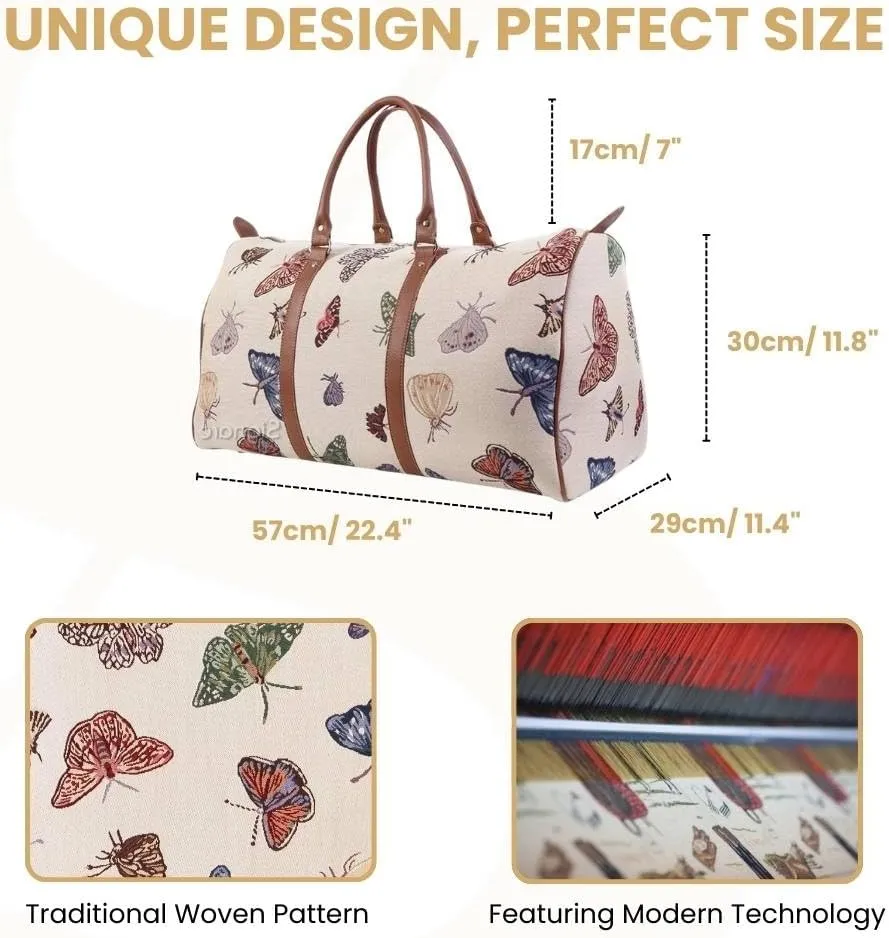Women Large Duffel Bag, Ladies Carry-on Overnight Weekender, Womens Hand Luggage, Travel Bags for Teens & Girls
