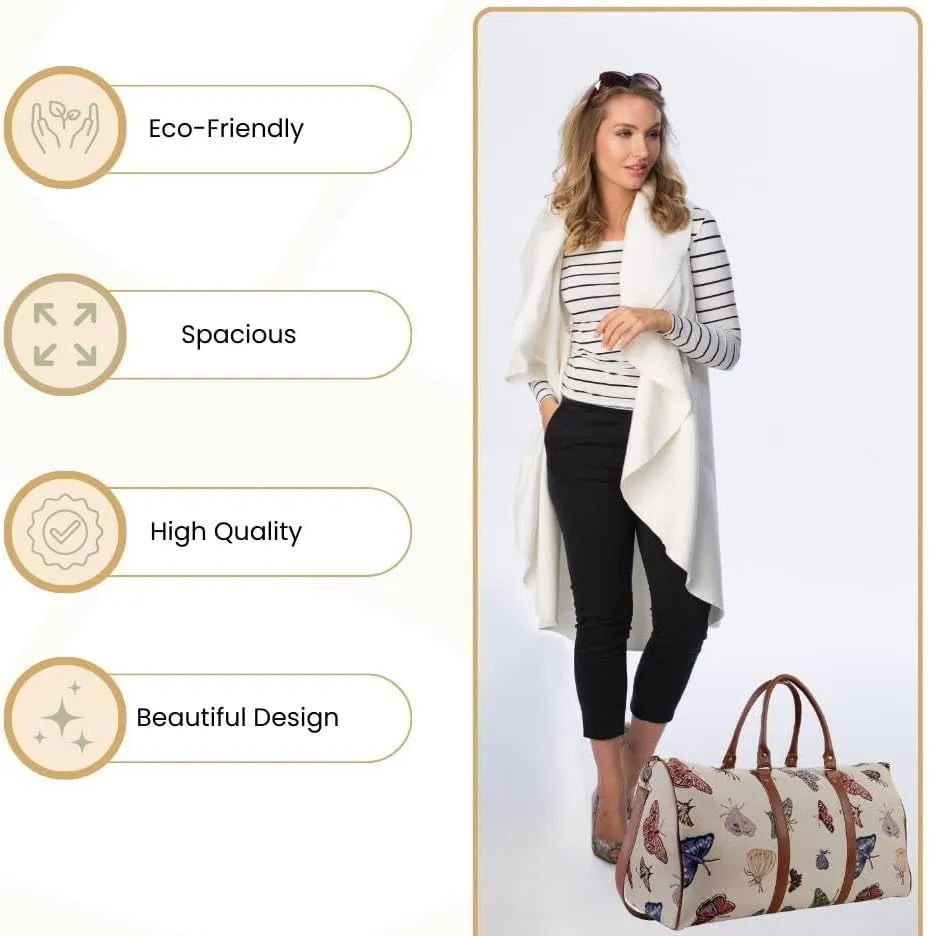 Women Large Duffel Bag, Ladies Carry-on Overnight Weekender, Womens Hand Luggage, Travel Bags for Teens & Girls
