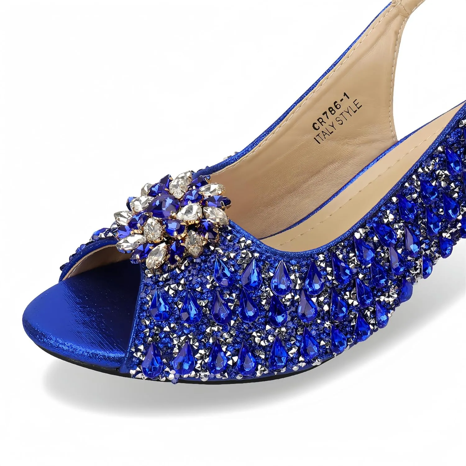 Women Shoes and Bag Set for Evening Party Wedding Italian Style High Heels African Decorated with Rhinestone