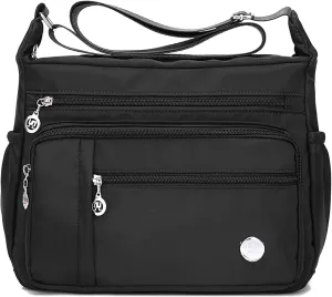 Women Shoulder Handbag Nylon Crossbody Bags Multipockets Purses Handbags Waterproof Messenger Bag