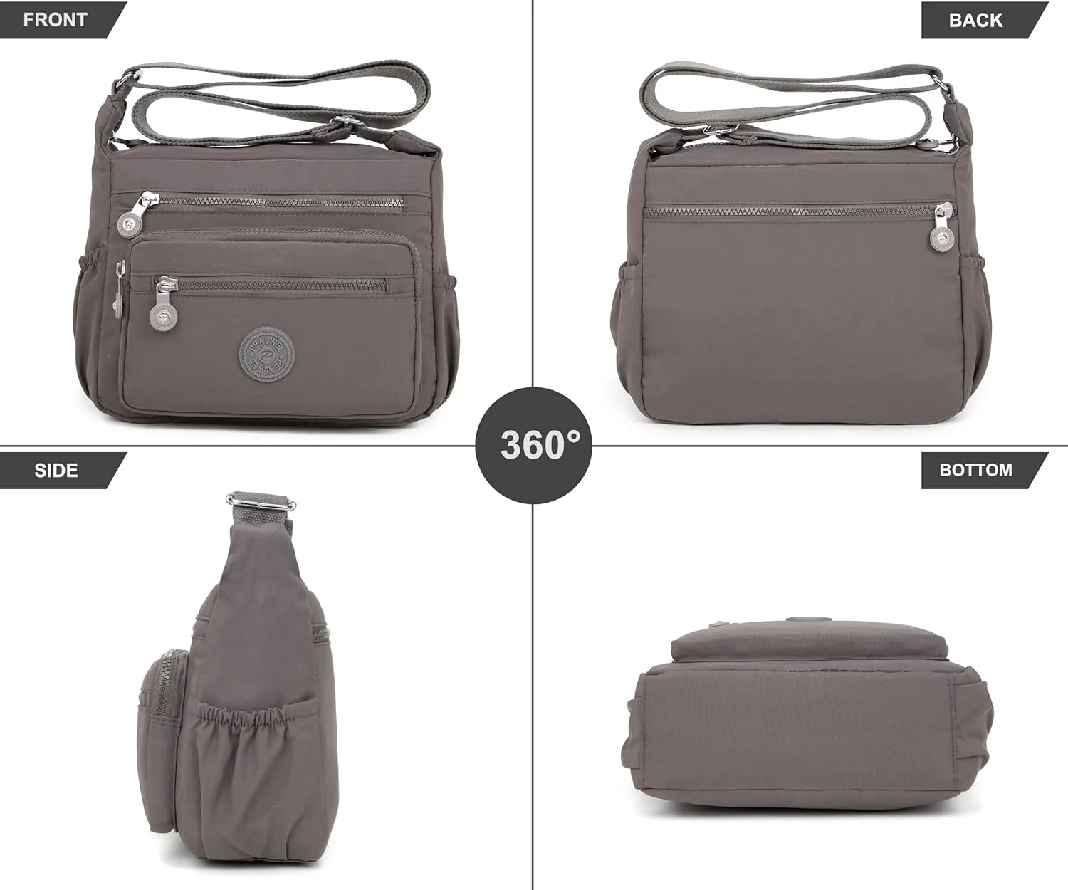 Women Shoulder Handbag Roomy Multiple Pockets Bag Ladies Crossbody Purse Tote Top Handle Satchel