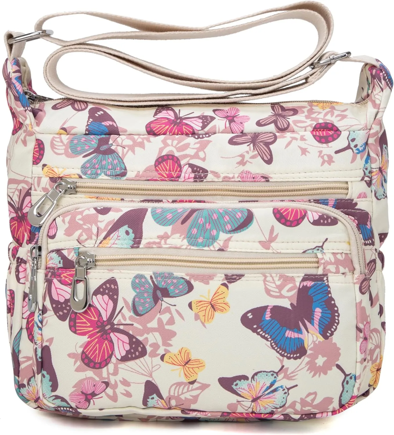 Women Shoulder Handbag Roomy Multiple Pockets Bag Ladies Crossbody Purse Tote Top Handle Satchel
