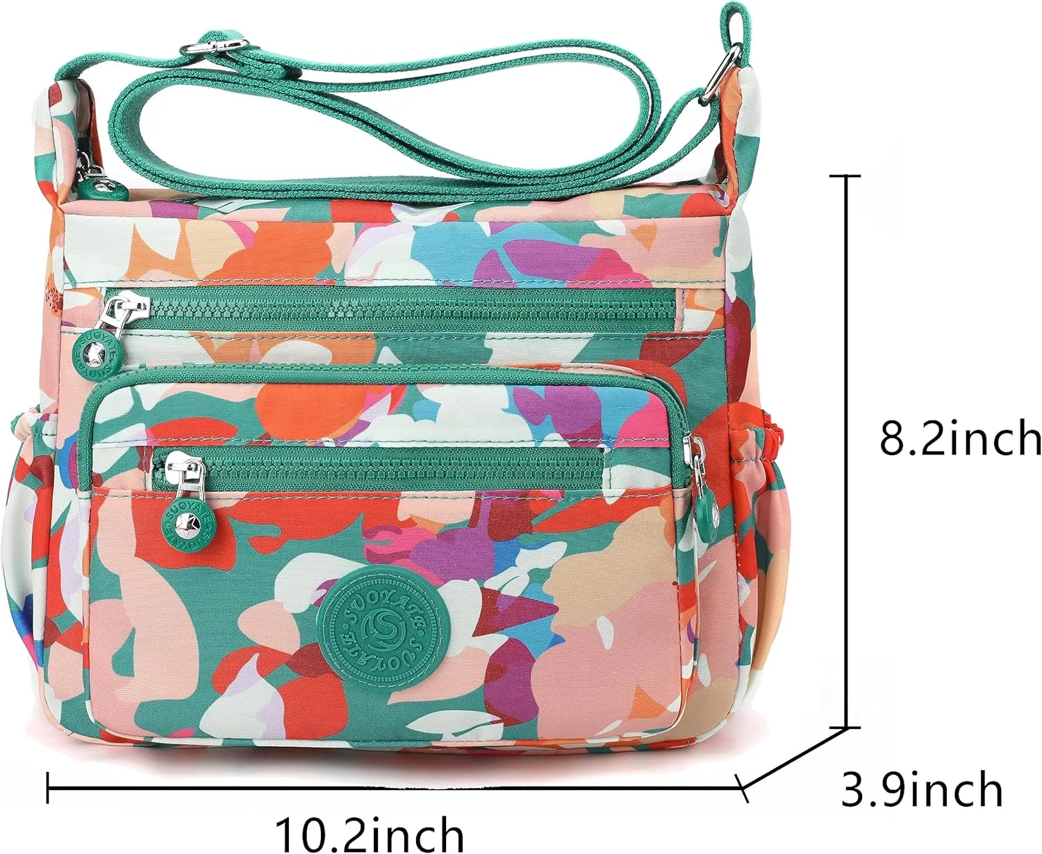 Women Shoulder Handbag Roomy Multiple Pockets Bag Ladies Crossbody Purse Tote Top Handle Satchel