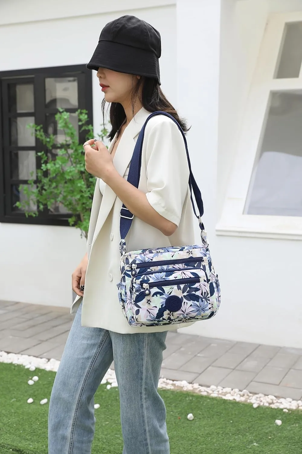 Women Shoulder Handbag Roomy Multiple Pockets Bag Ladies Crossbody Purse Tote Top Handle Satchel